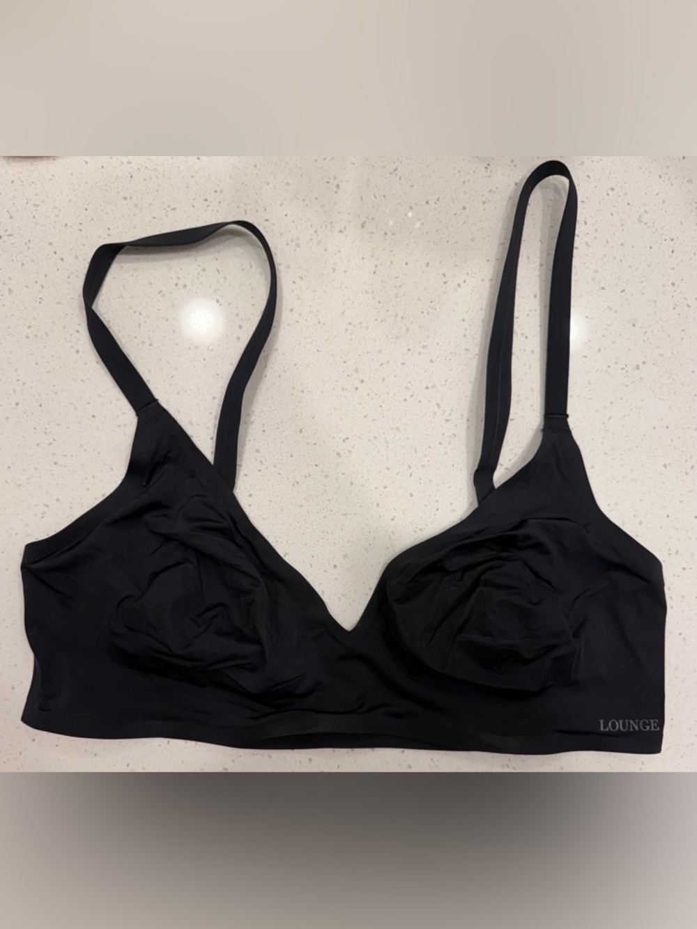 Lounge Seamless Bralette - Black (Large)